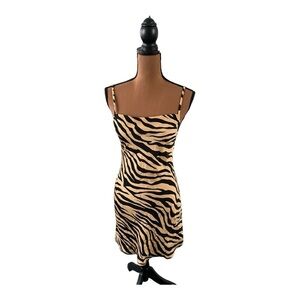 That’s So Fetch Zebra Print Slip Dress Size 8